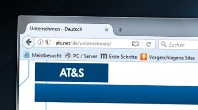 Bild der AT&S Webseite