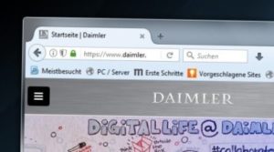 Bild der Daimler Webseite