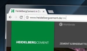 HeidelbergCement AG-Website